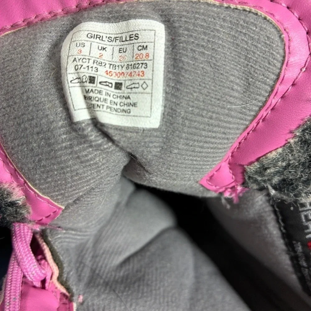 The North Face Kids Winter Boots Size 3 Pink Heat Seeker Tall Insulated